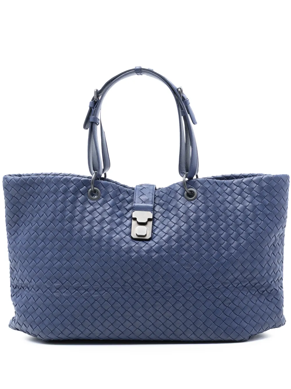 Bottega Veneta Pre-Owned 2012-2025 Large Nappa Intrecciato Capri tote bag - Blu