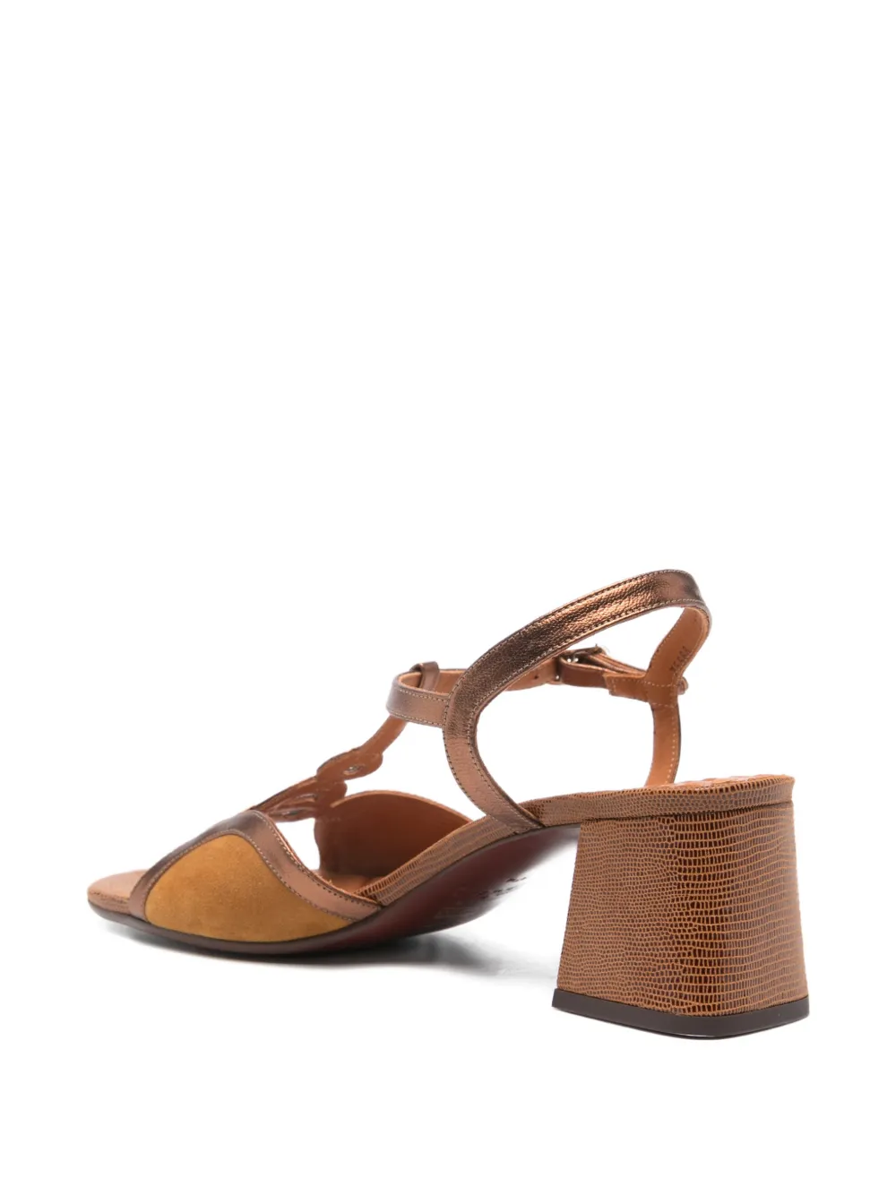 Chie Mihara Letuche T-strap leather sandals Bruin