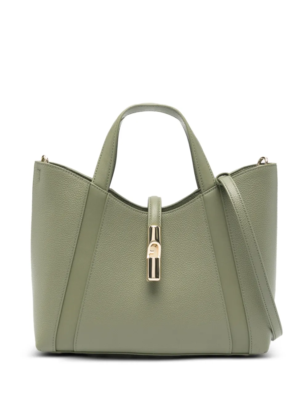 Furla Goccia leather tote bag - Verde