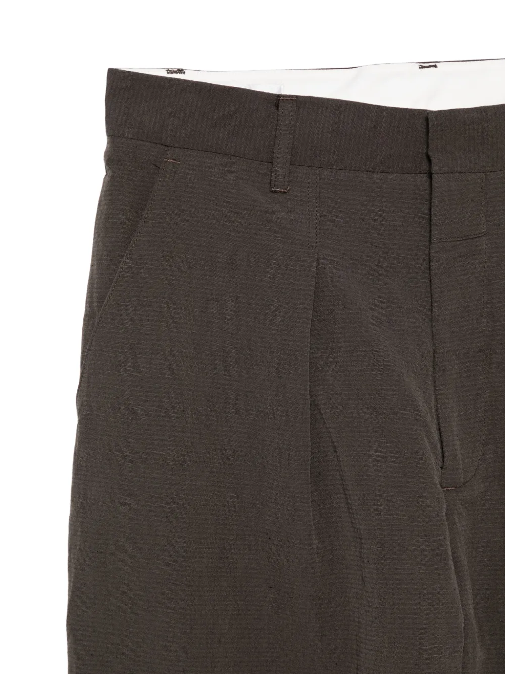  Ranra Pleated Trousers - Brown 
