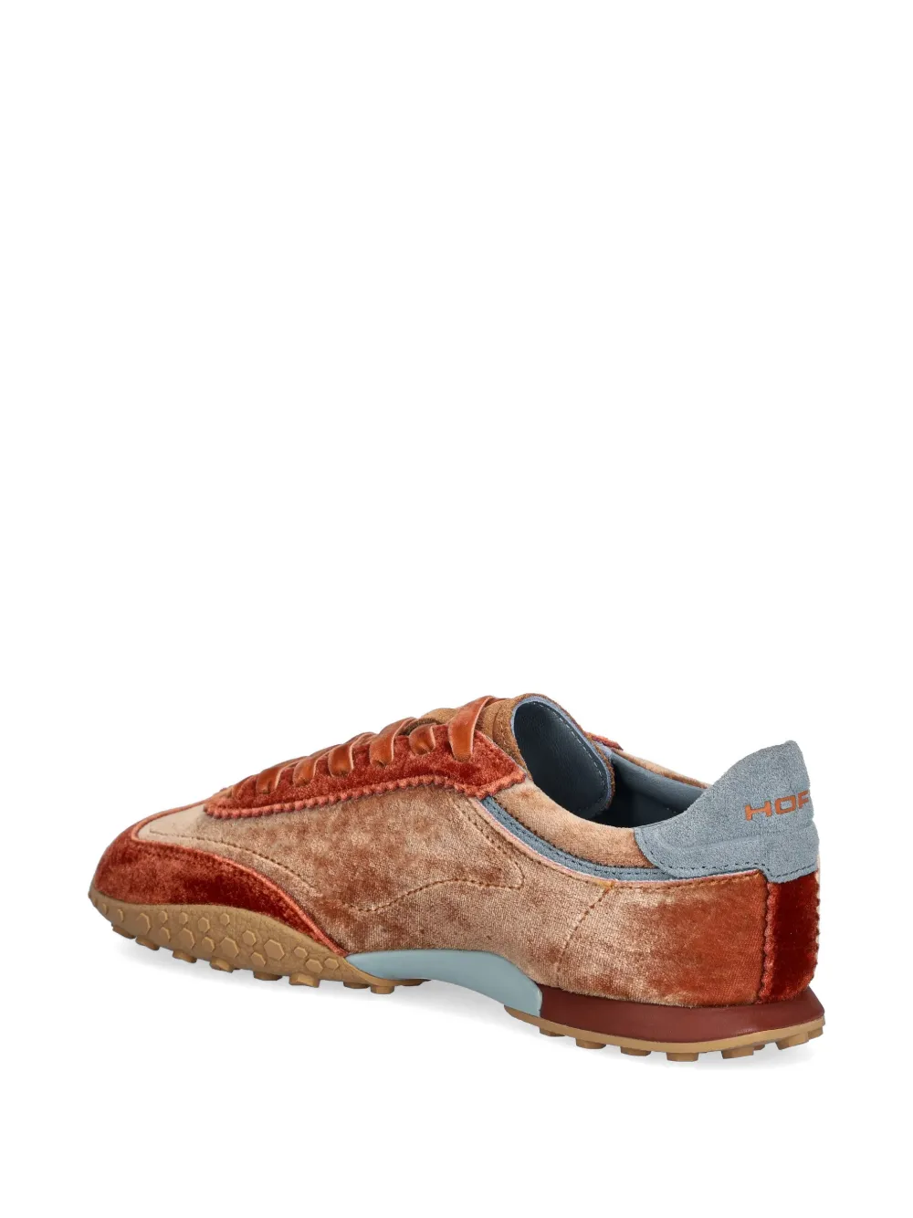 Hoff Bridge fluwelen sneakers met vlakken Oranje