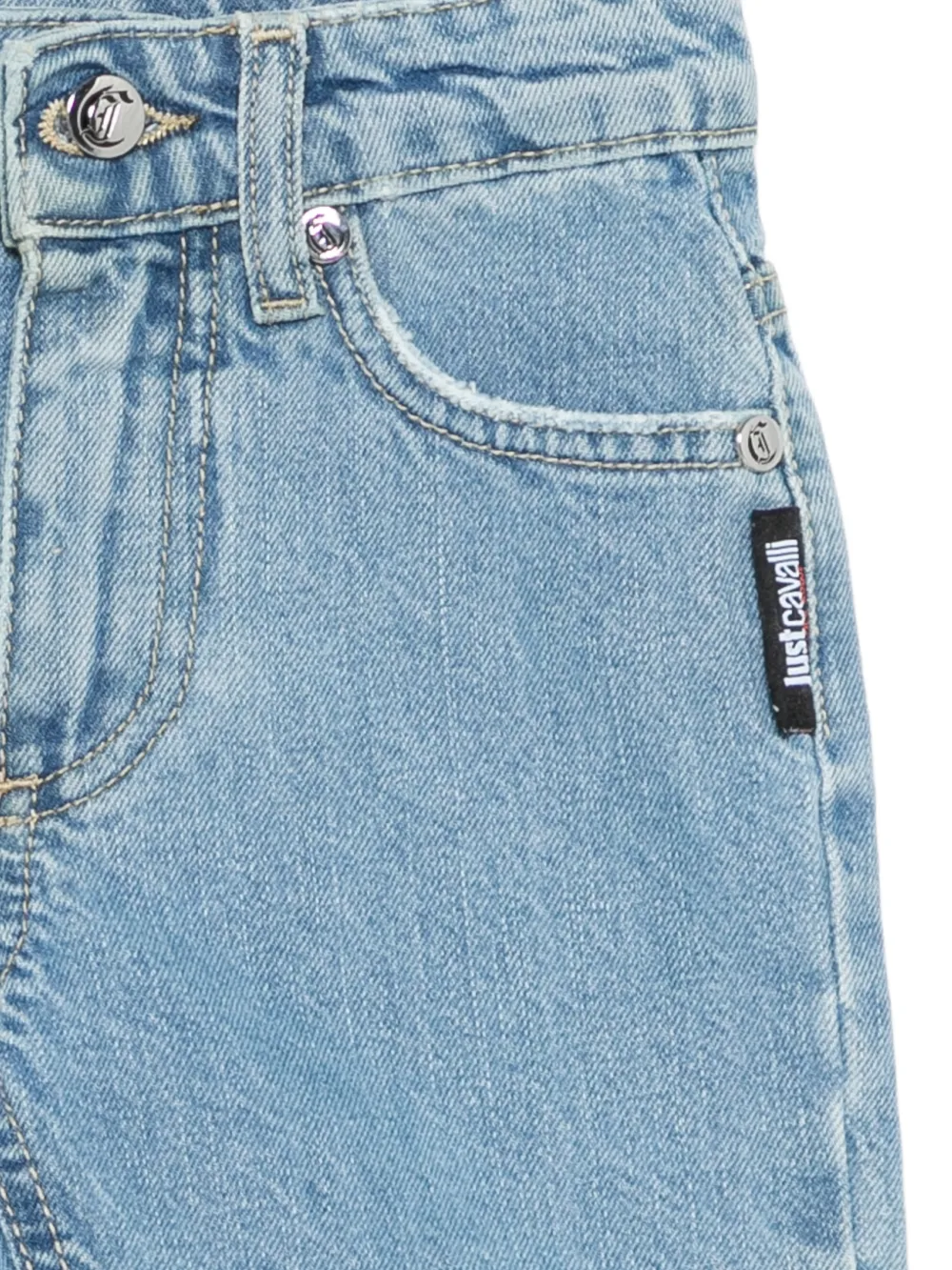  Just Cavalli Distressed Shorts - Blue 