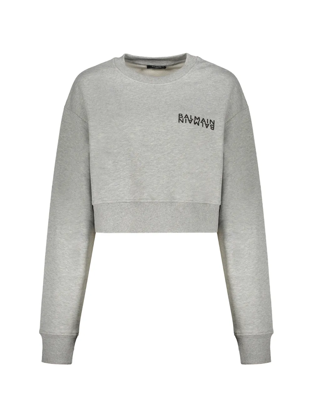 Balmain cropped sweatshirt - Grigio