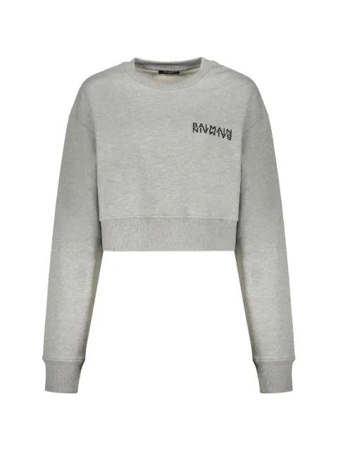 Balmain cropped sweatshirt