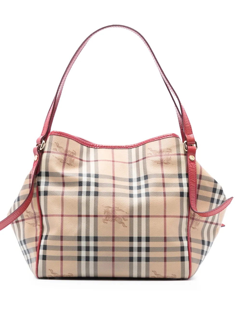 Burberry Pre-Owned 2000-2017 Small Haymarket Check Coated Canvas Canterbury tote bag - Marrone