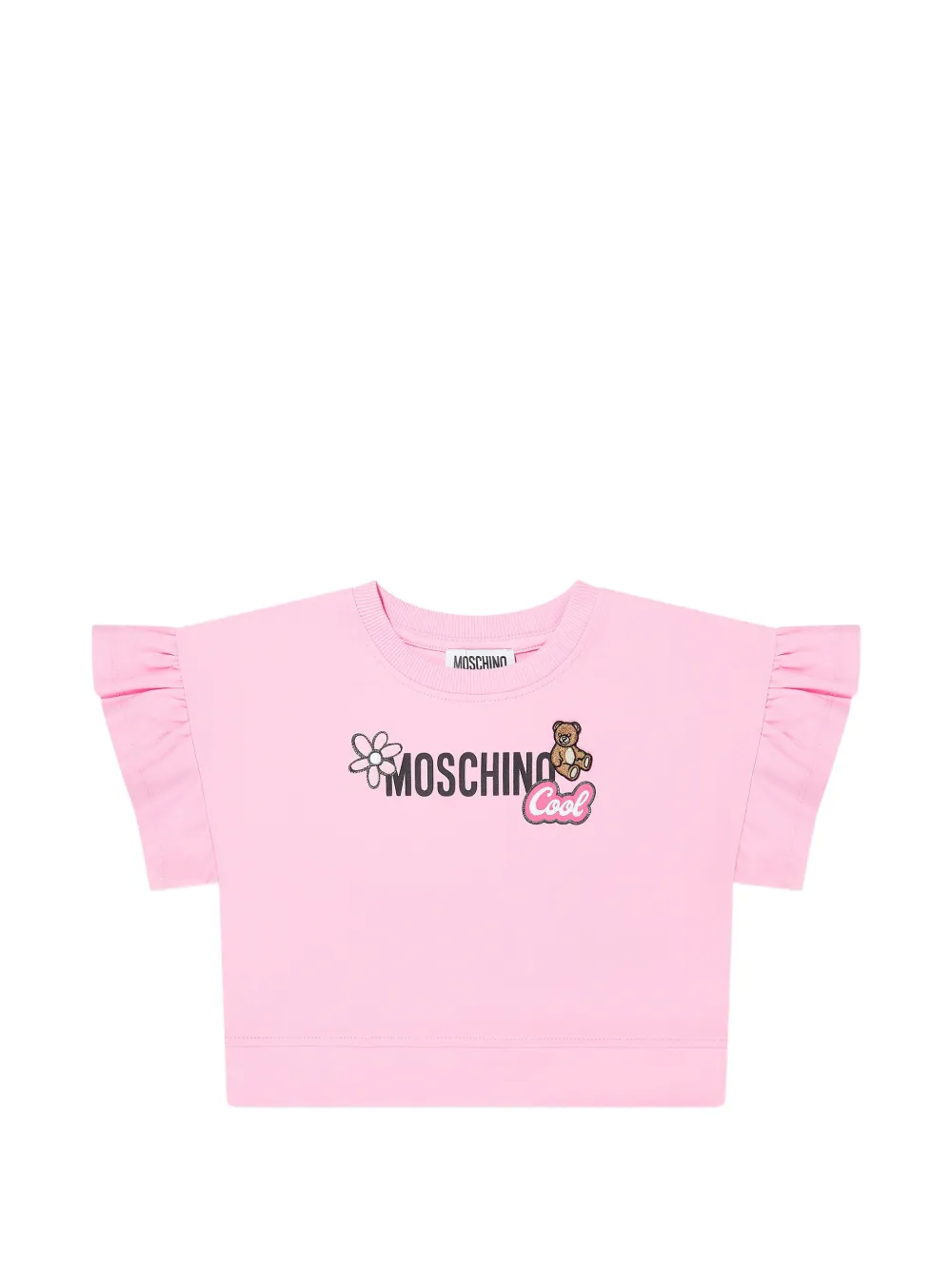  Moschino Kids Ruffled-sleeves Shorts Set - Pink 