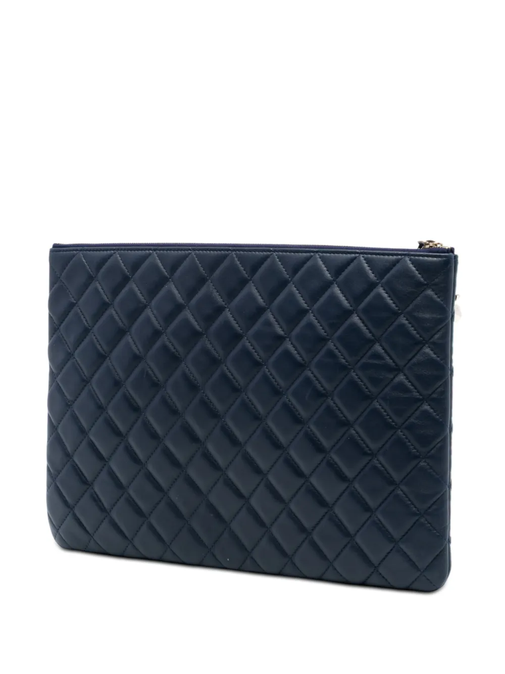 2016-2017 Large Quilted Lambskin Casino Charms O Case Clutch Bag