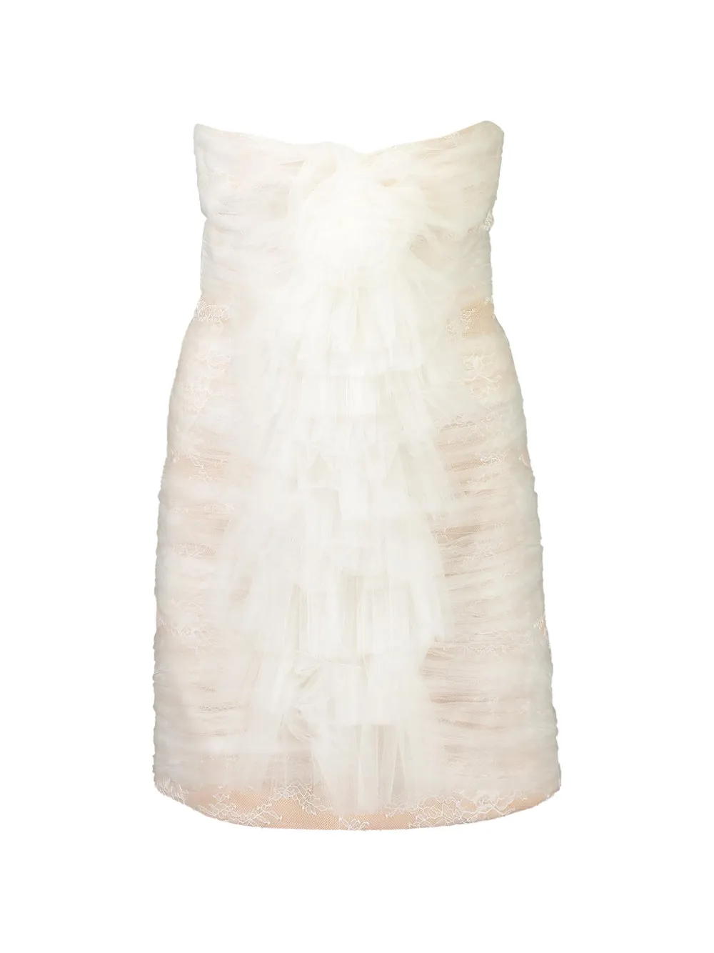 Alexis Eva ruffled mini dress - Toni neutri