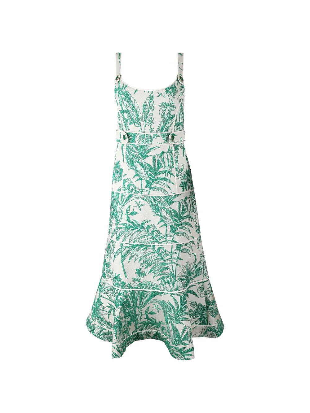 Alexis Kayleen floral-pattern maxi dress - Verde