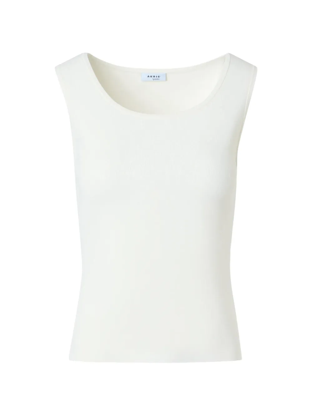 Akris Punto Scoop neck tank - cream - Bianco