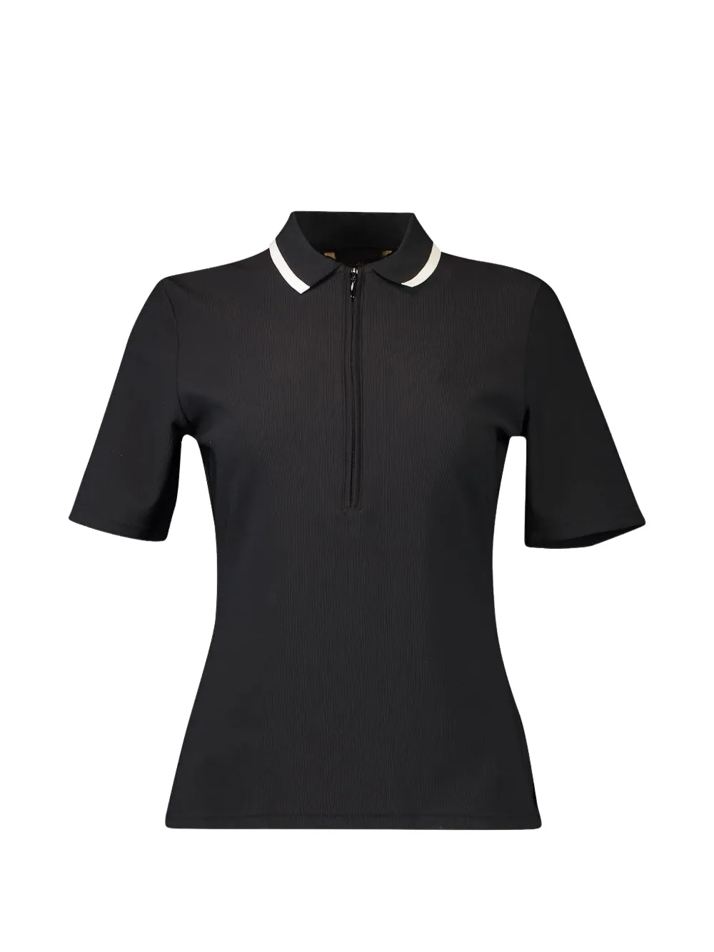 Goldbergh Top Cassia con mezza zip - Nero