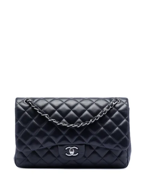 CHANEL Pre-Owned 2016-2017 Jumbo Classic Lambskin Double Flap shoulder bag
