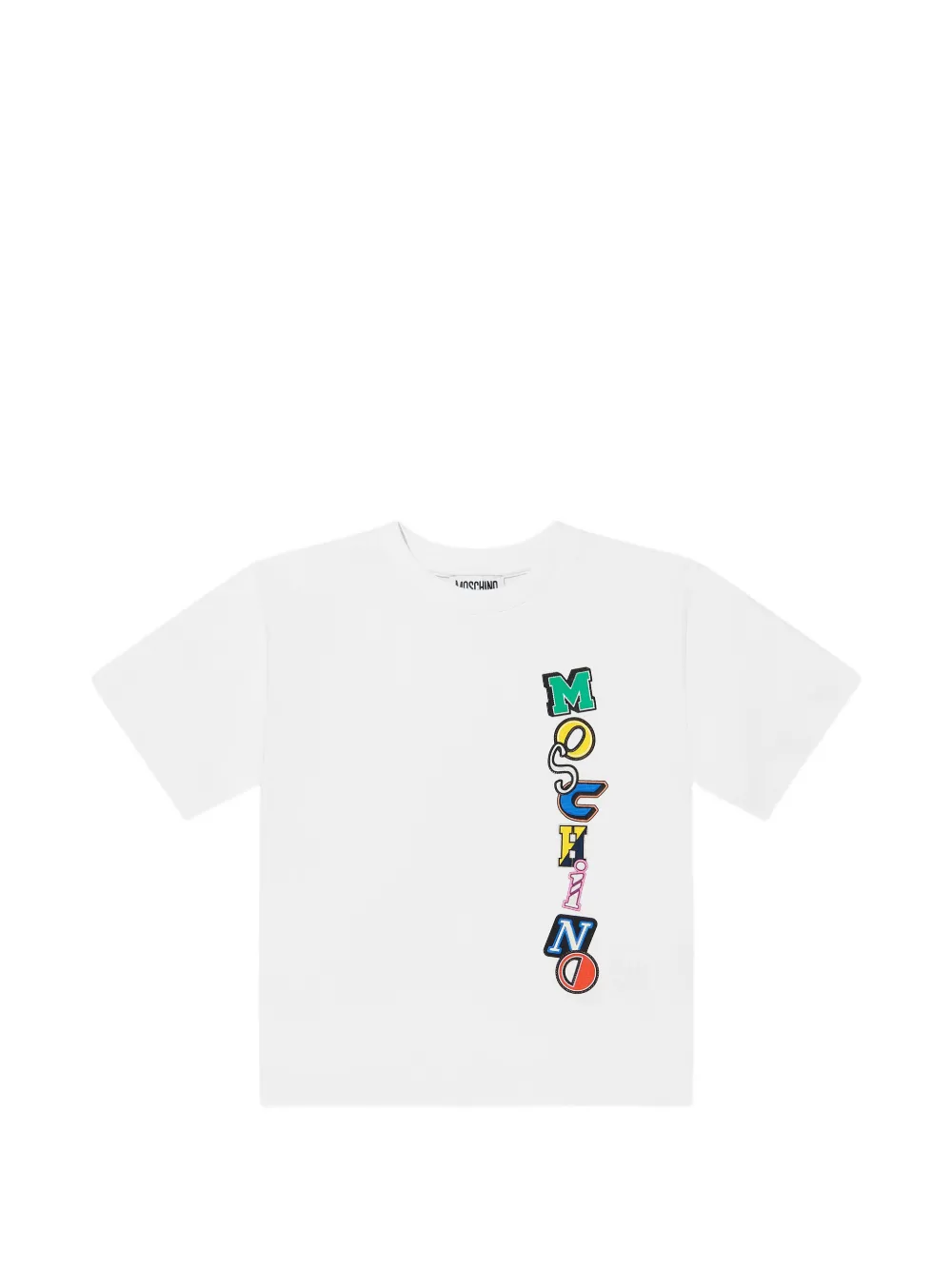 Moschino Kids logo-print T-shirt - Bianco