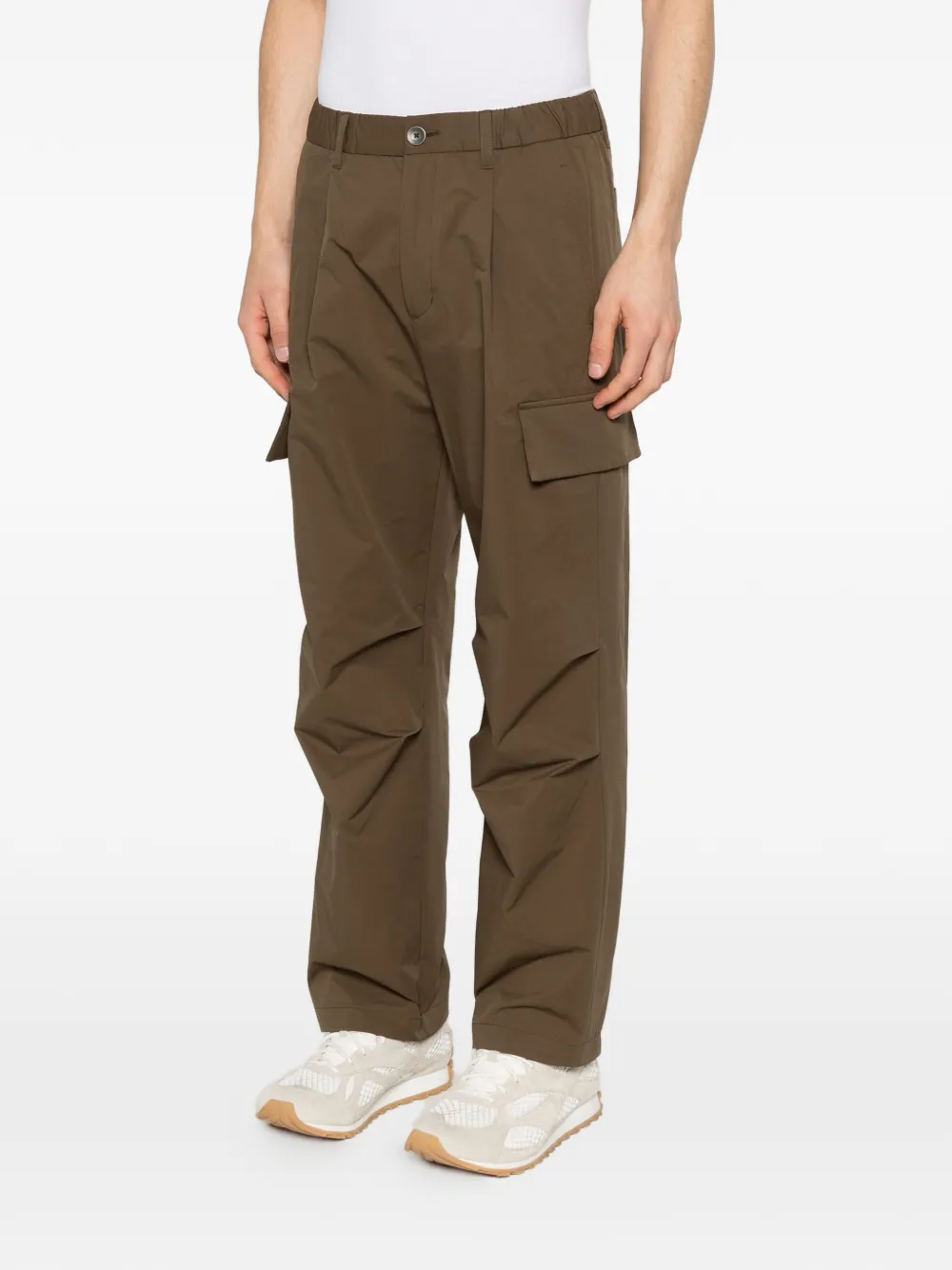 Herno Broek met zak Bruin