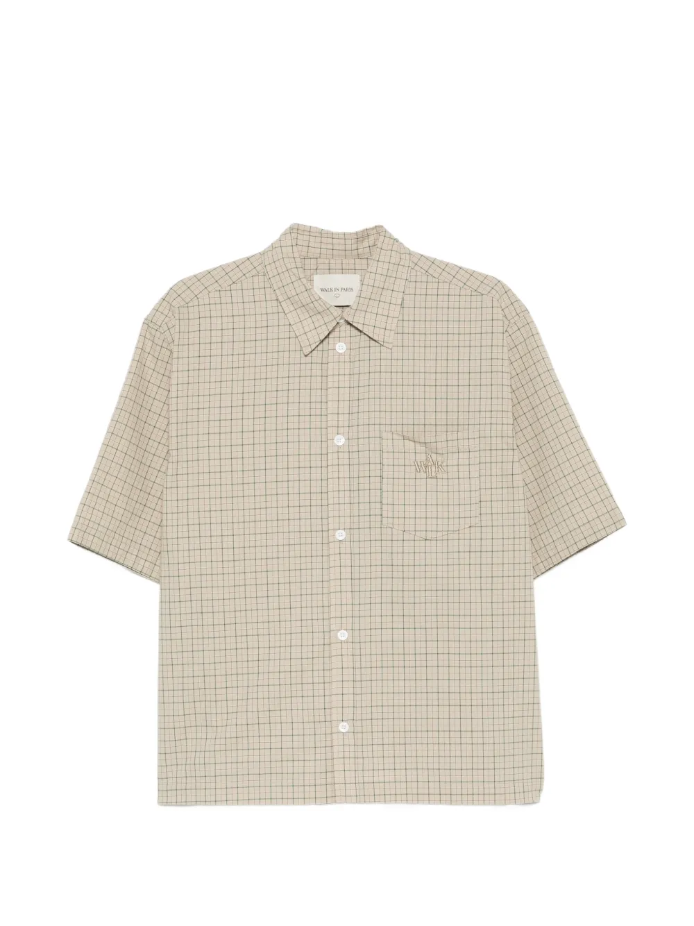 WALK IN PARIS checked shirt - Toni neutri