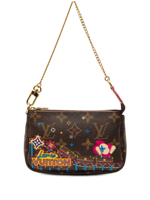 Louis Vuitton Pre-Owned 2020 Monogram Vivienne Christmas Roller Coaster Mini Pochette Accessoires handbag