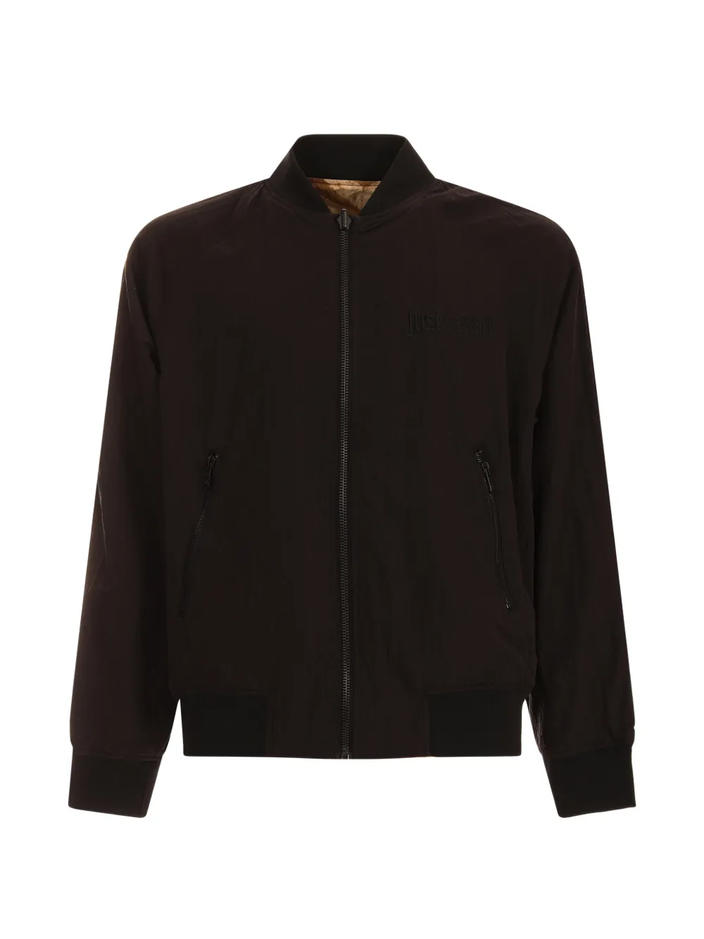  Just Cavalli Patterned Zip-up Jacket - Brown 