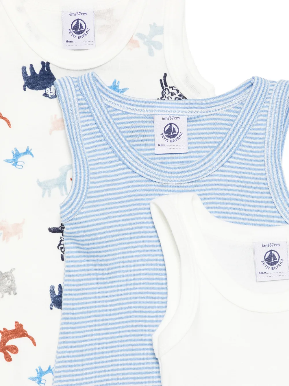 Graphic-Print Bodies (Set Of Three)