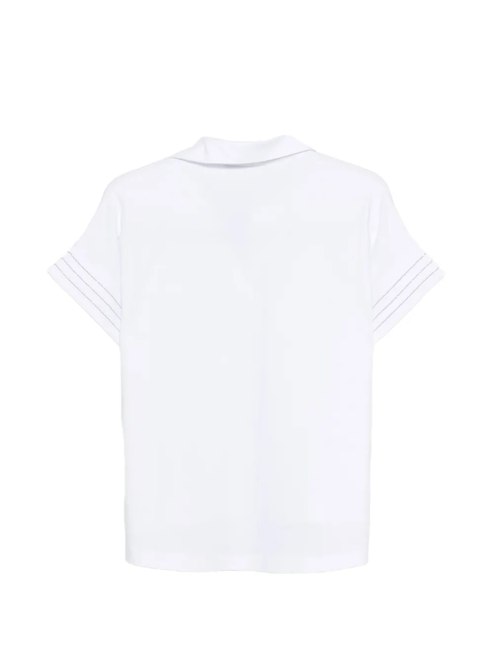  D.exterior Cuffed Top - White 