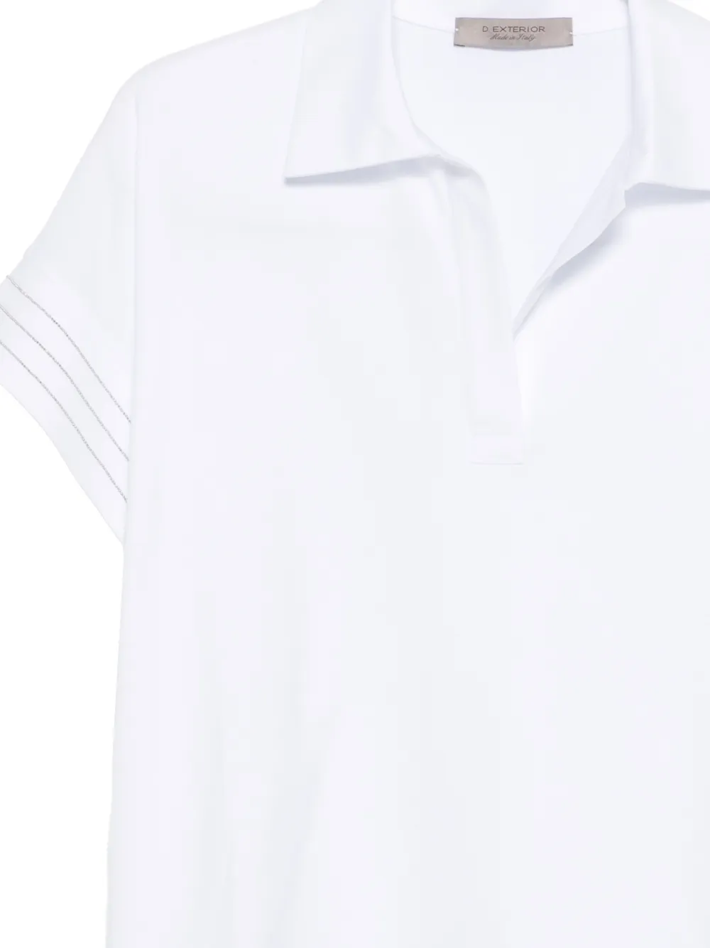  D.exterior Cuffed Top - White 
