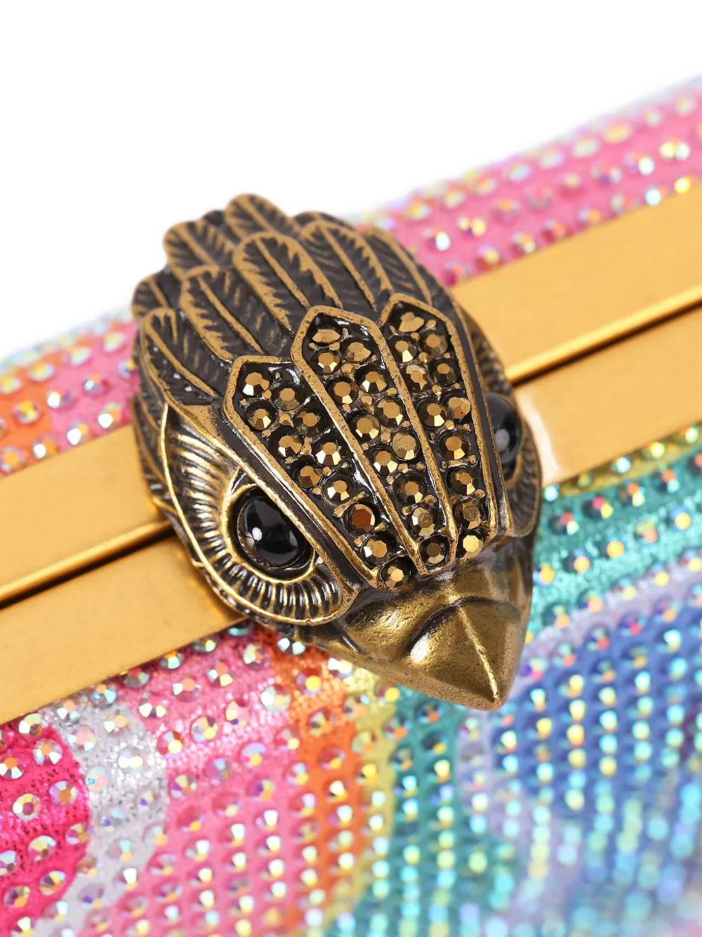 Kurt Geiger London Kensington clutch met kristallen Roze