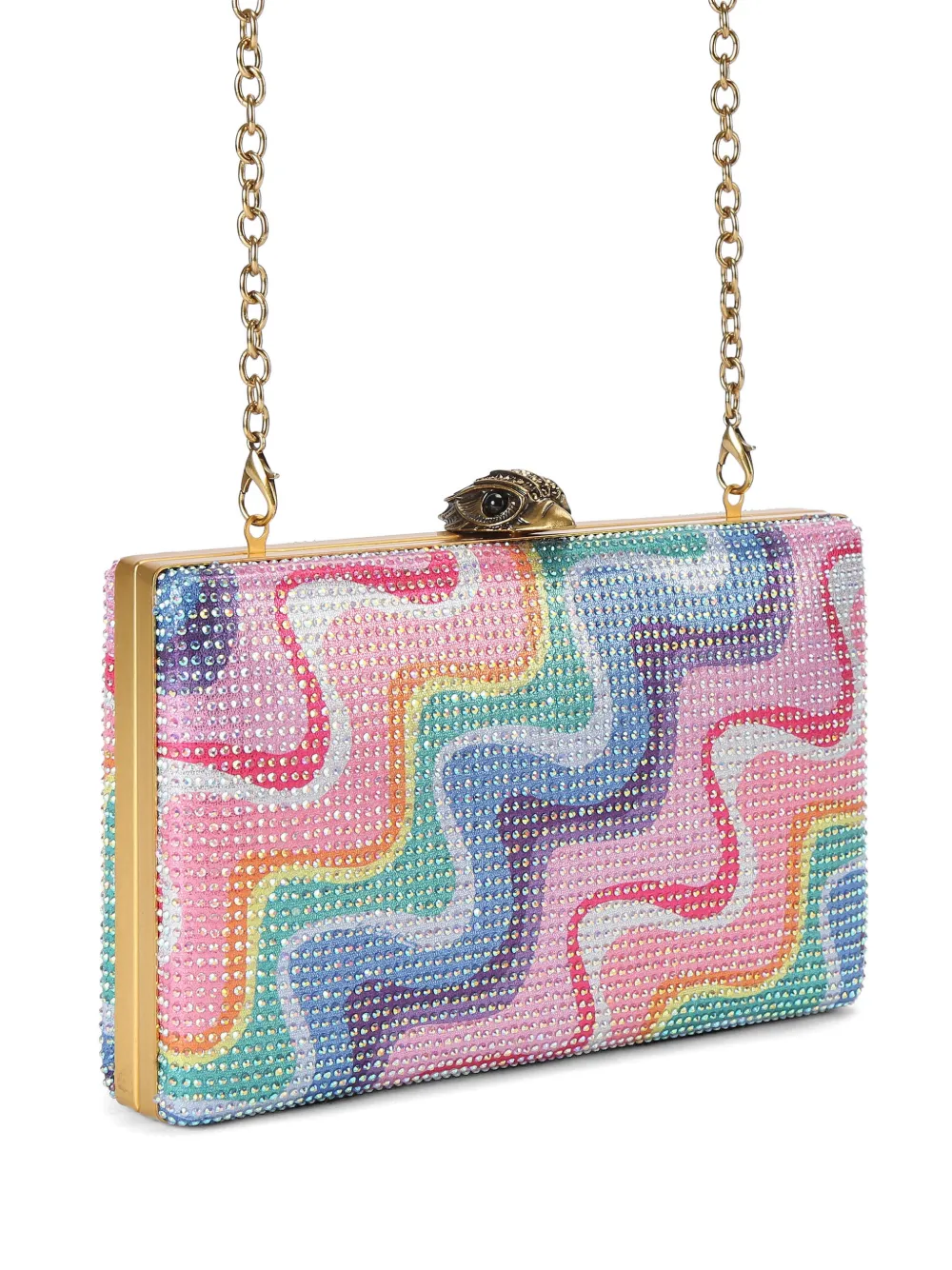 Kurt Geiger London Kensington clutch met kristallen Roze