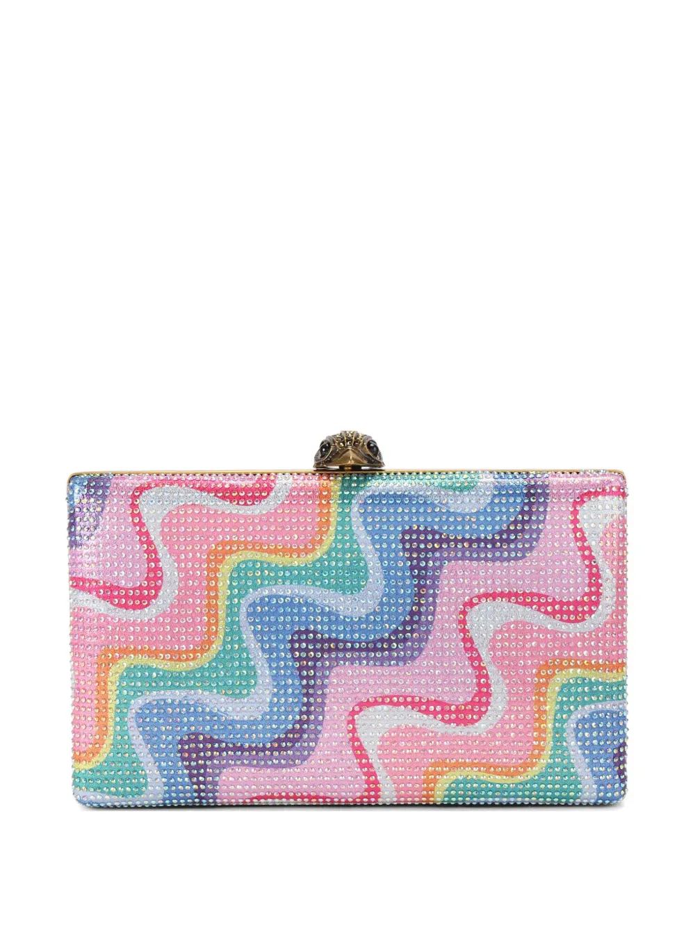 Kurt Geiger London Clutch Crystal Kensington con stampa - Rosa