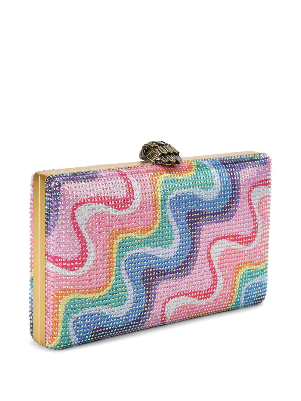 Kurt Geiger London Kensington clutch met kristallen Roze