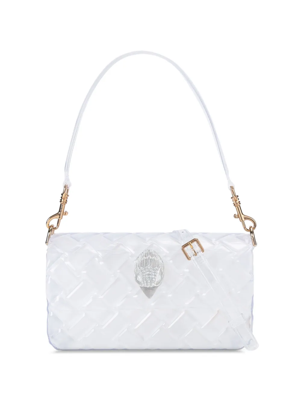 Kurt Geiger London Borsa a spalla Kensington Jelly trapuntata - Bianco