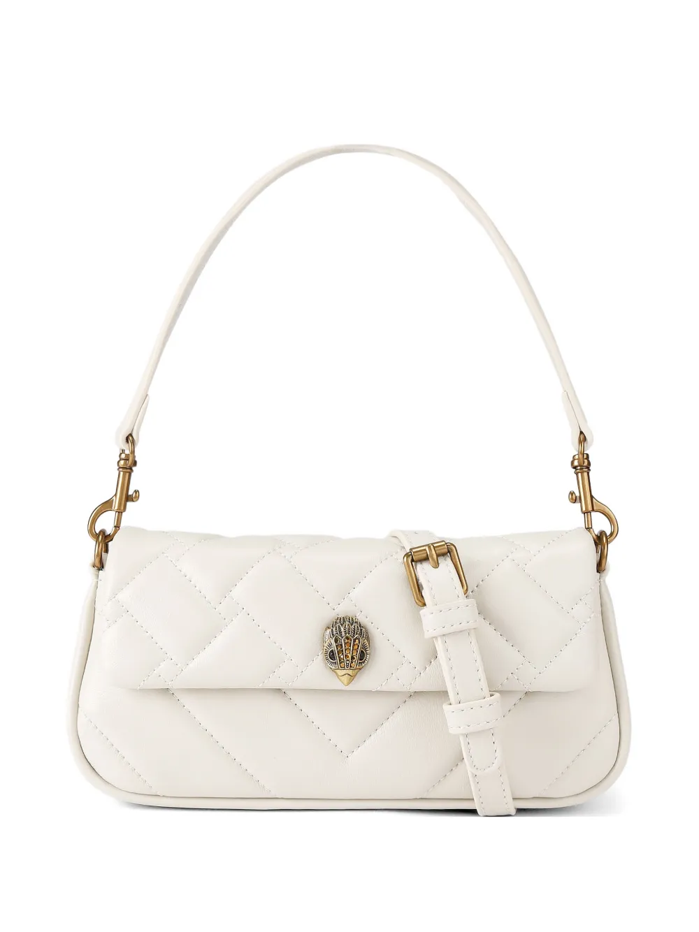 Kurt Geiger London Clutch trapuntata Pickle - Bianco