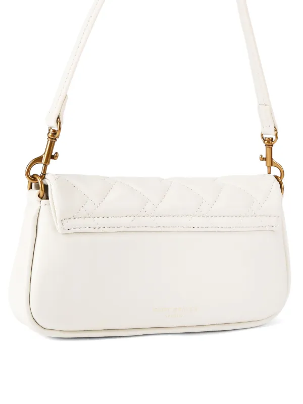 Kurt Geiger London Pickle Quilted eagle-head Clutch Bag | White