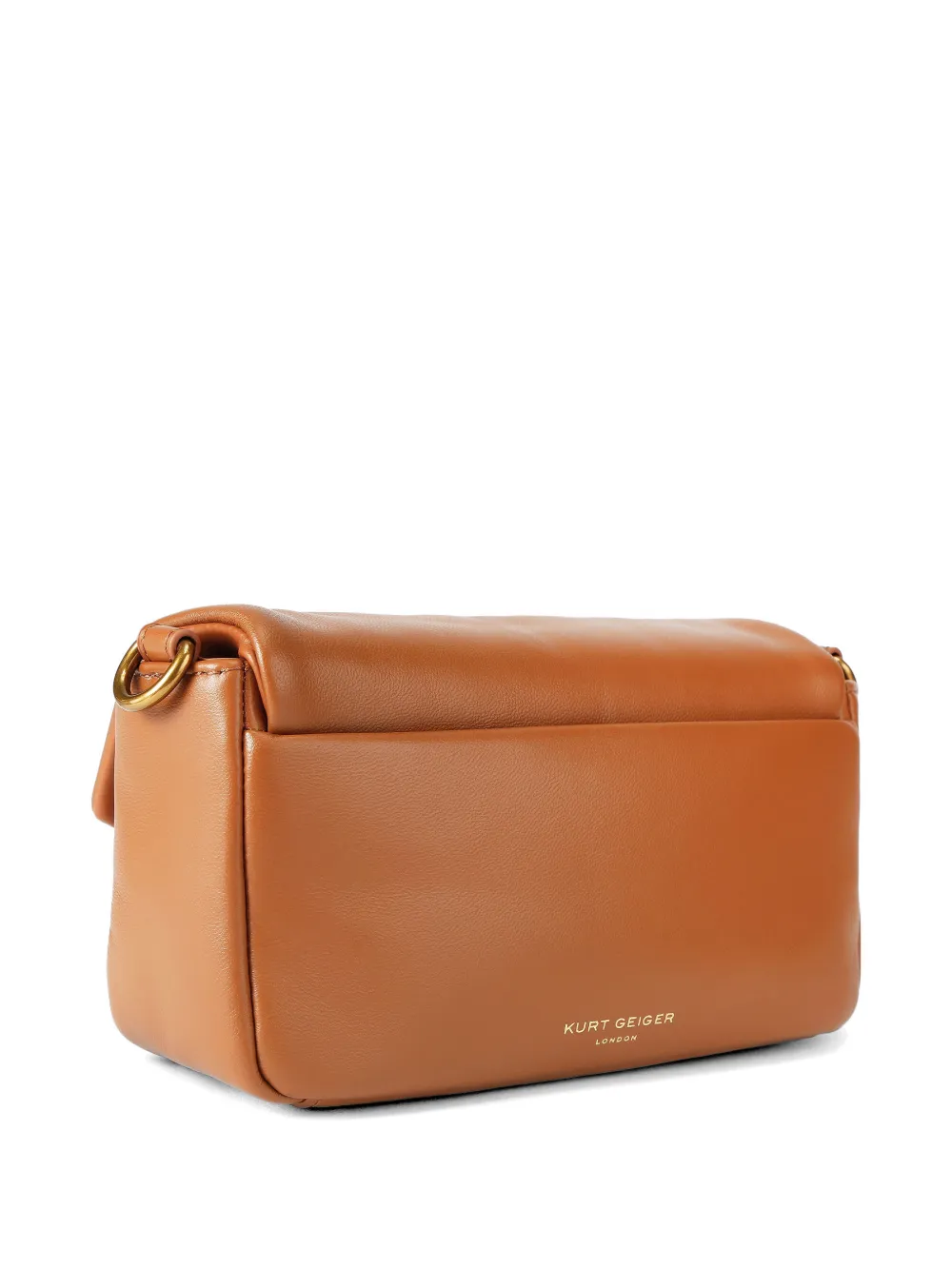  Kurt Geiger London Mini Oxford Eagle-head Leather Clutch Bag - Brown 