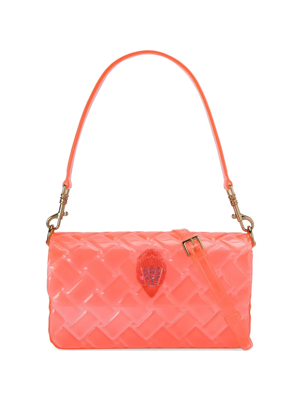 Kurt Geiger London Borsa a spalla Kensington Jelly con decorazione - Rosa