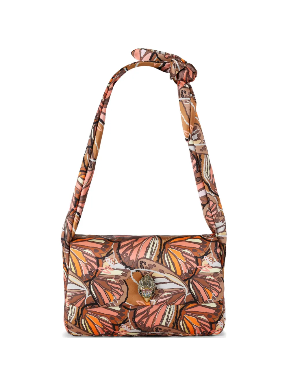Kurt Geiger London Borsa a spalla Kensington Knot con stampa - Marrone
