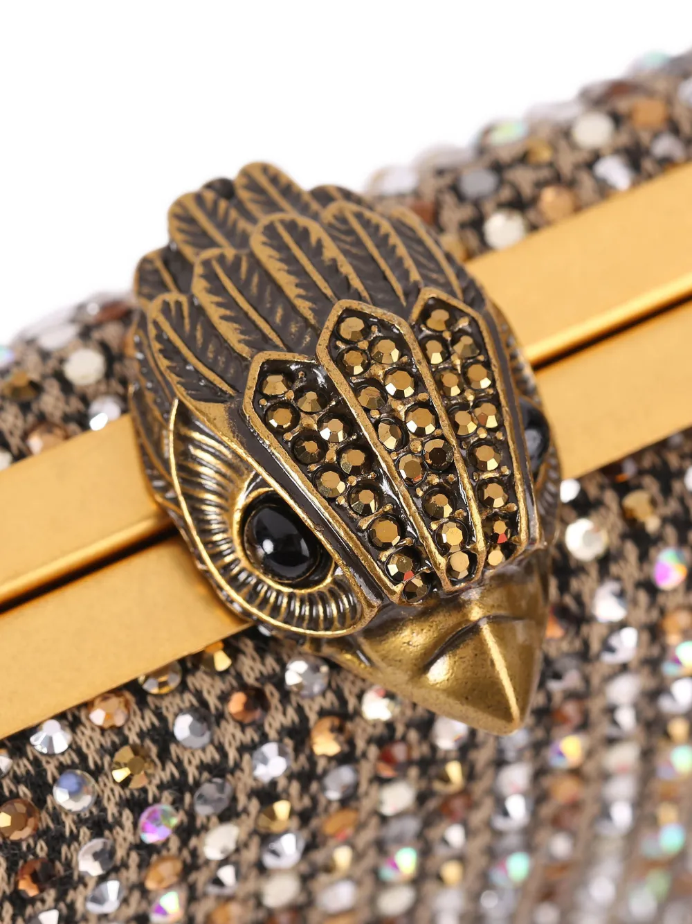 Kurt Geiger London Kensington clutch met kristallen Goud