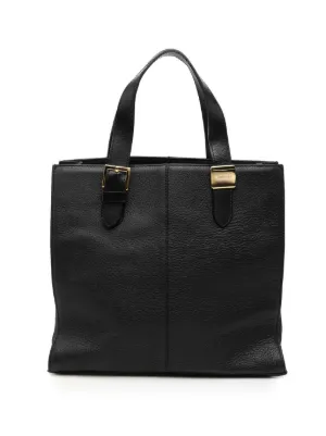 Ferragamo Pre-Owned 2000-2026 Lizard Embossed Leather Vara Tote