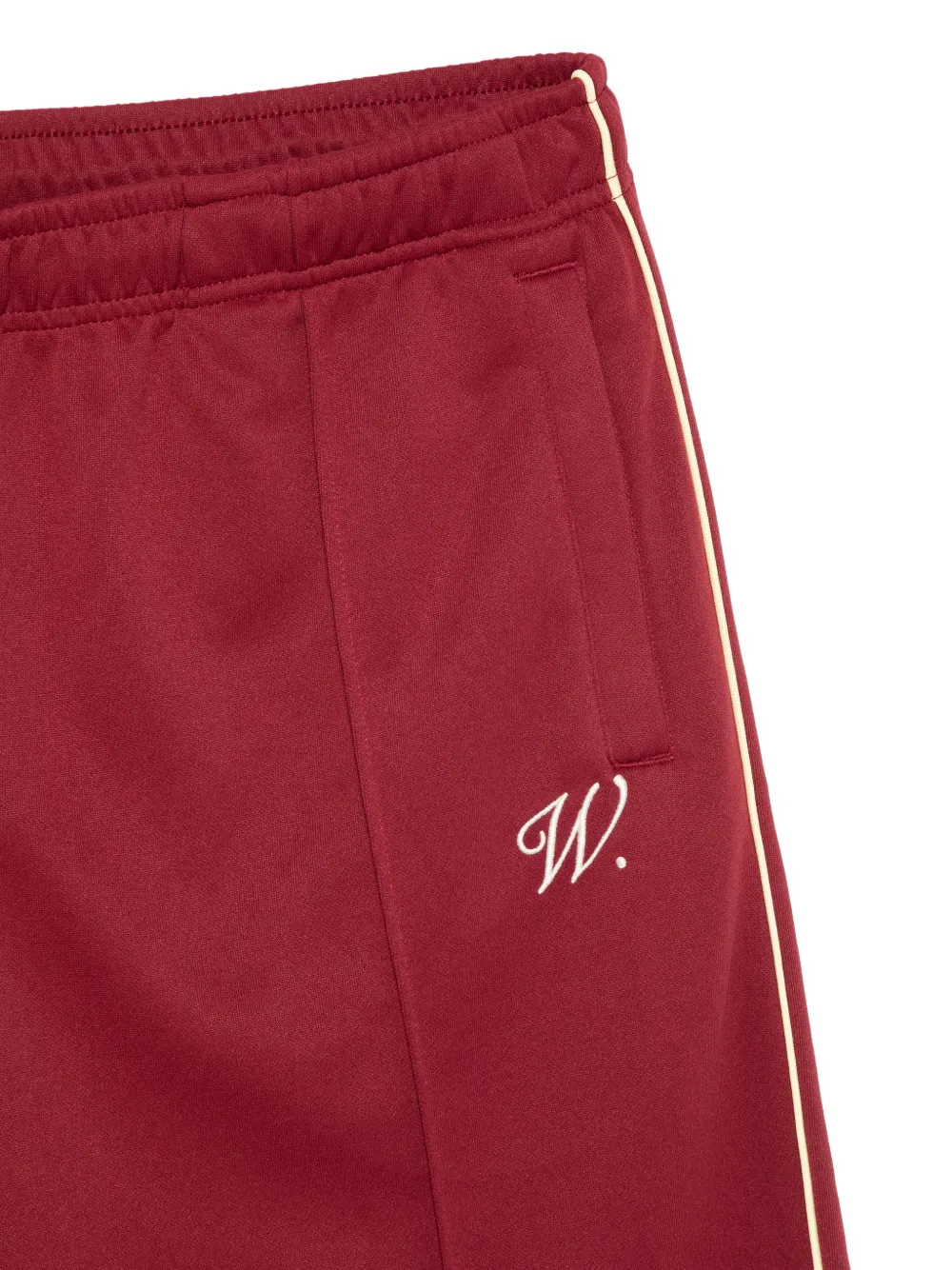 WALK IN PARIS Shorts met zijstreep Rood