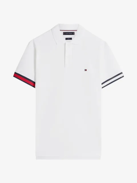 Tommy Hilfiger striped trim polo shirt