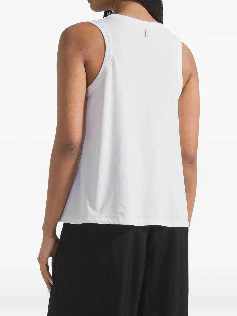  Deha Top Con Cuello Redondo - Blanco 