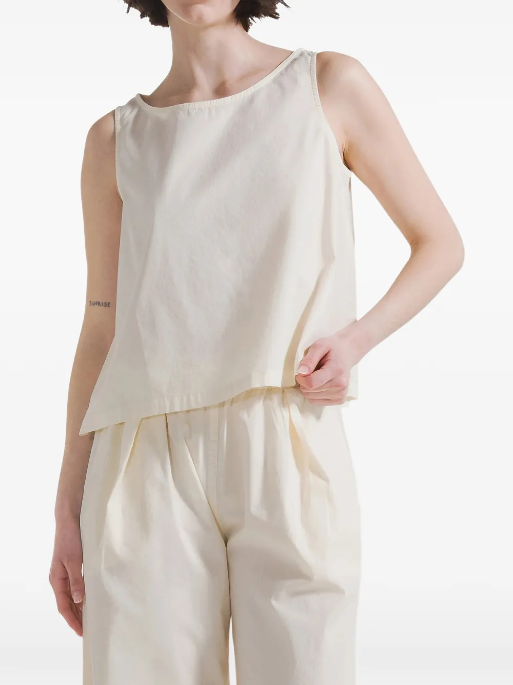 Poplin Sleeveless Top