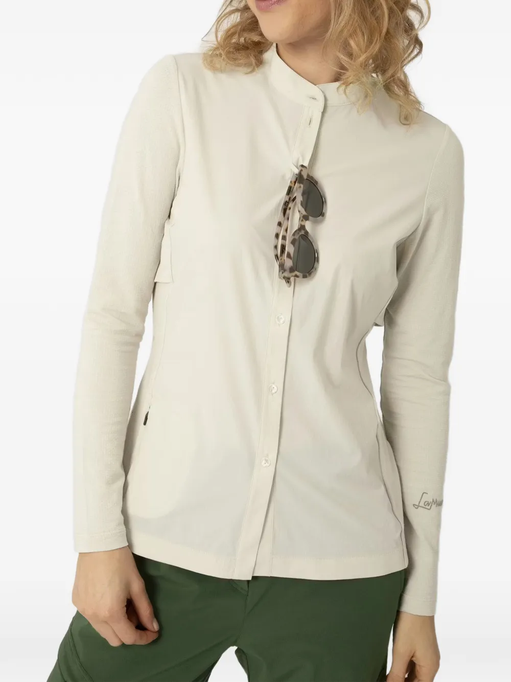 LAMUNT buttoned long-sleeve shirt - Toni neutri