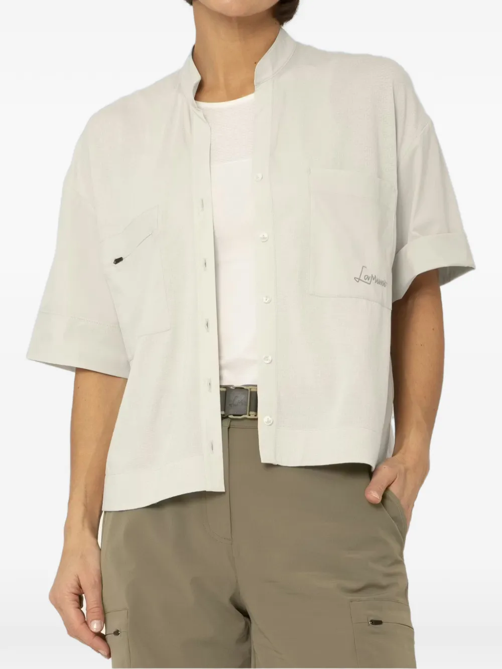 LAMUNT chest-pocket buttoned shirt - Nude