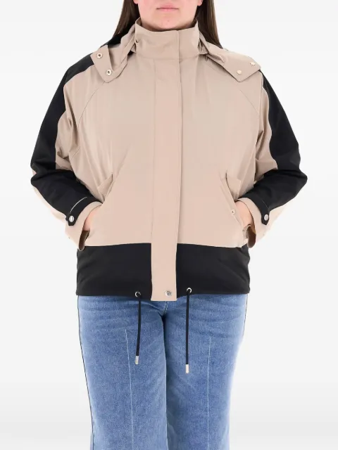 ELENA MIRÒ colour-block hooded jacket