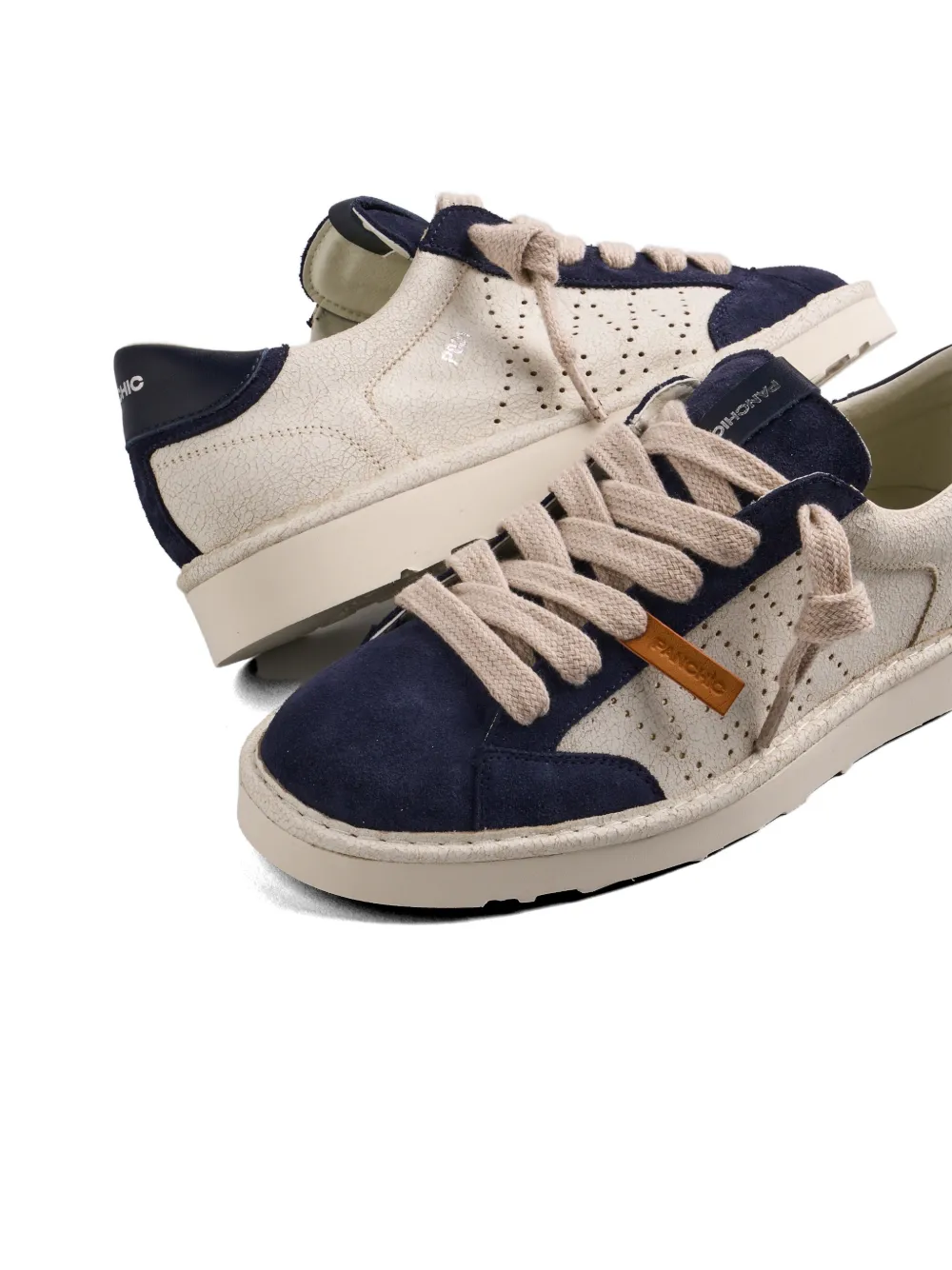 PANCHIC Sneakers met geperforeerde vlakken Beige