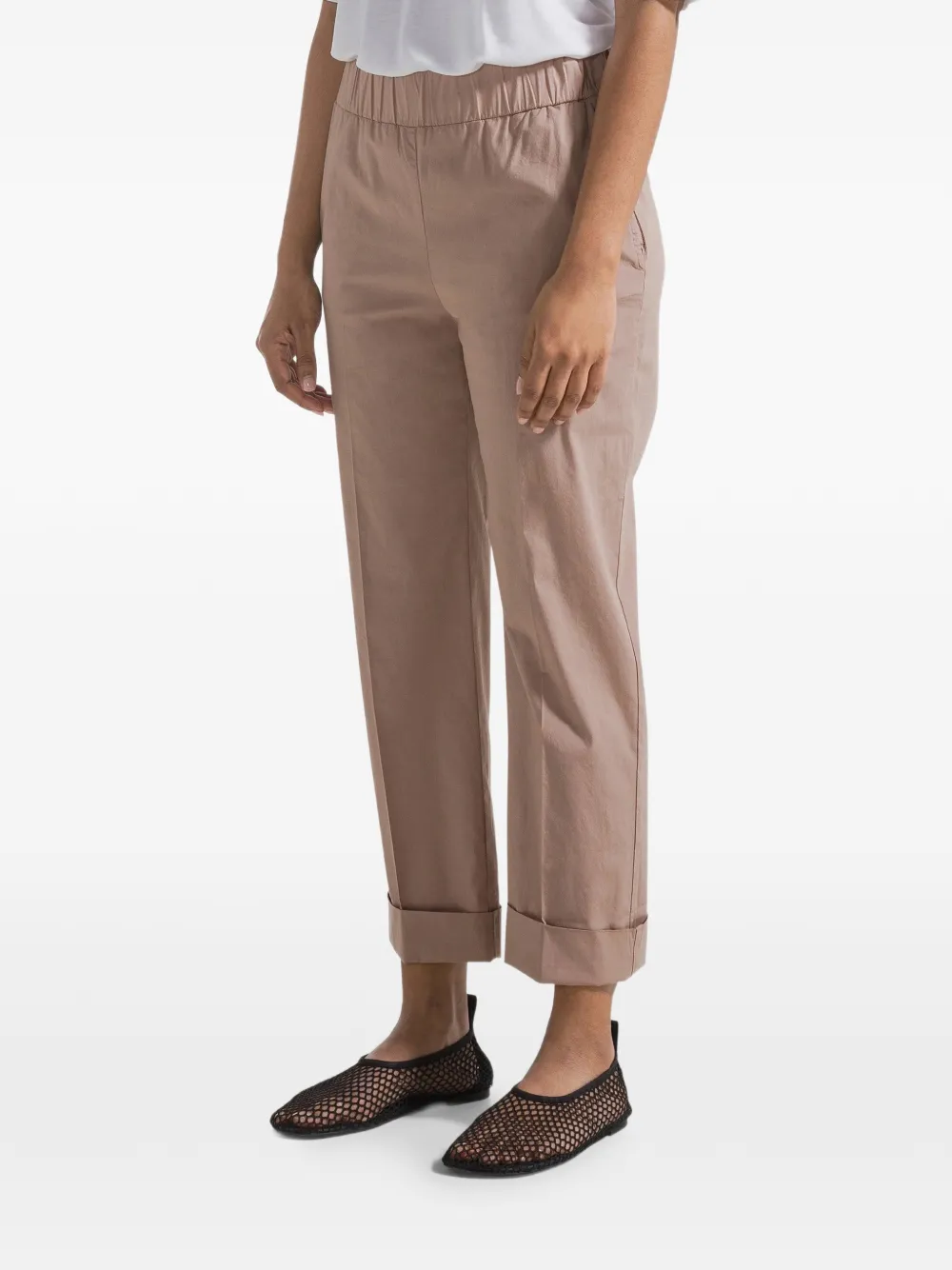 DEHA rolled-hem trousers - Toni neutri