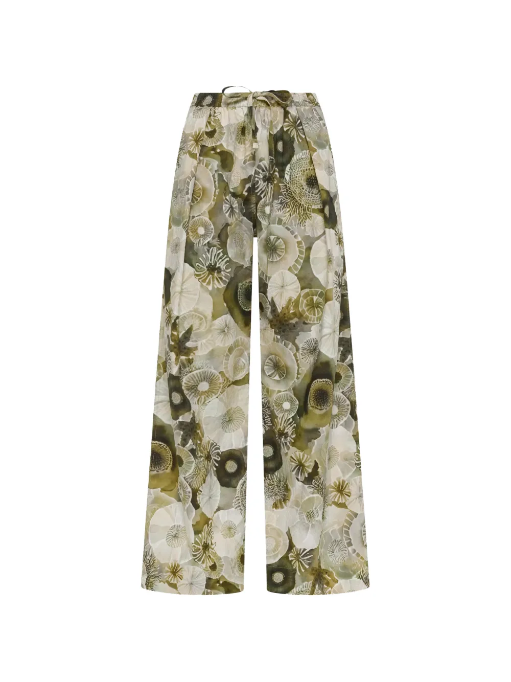 DEHA floral-print trousers - Verde