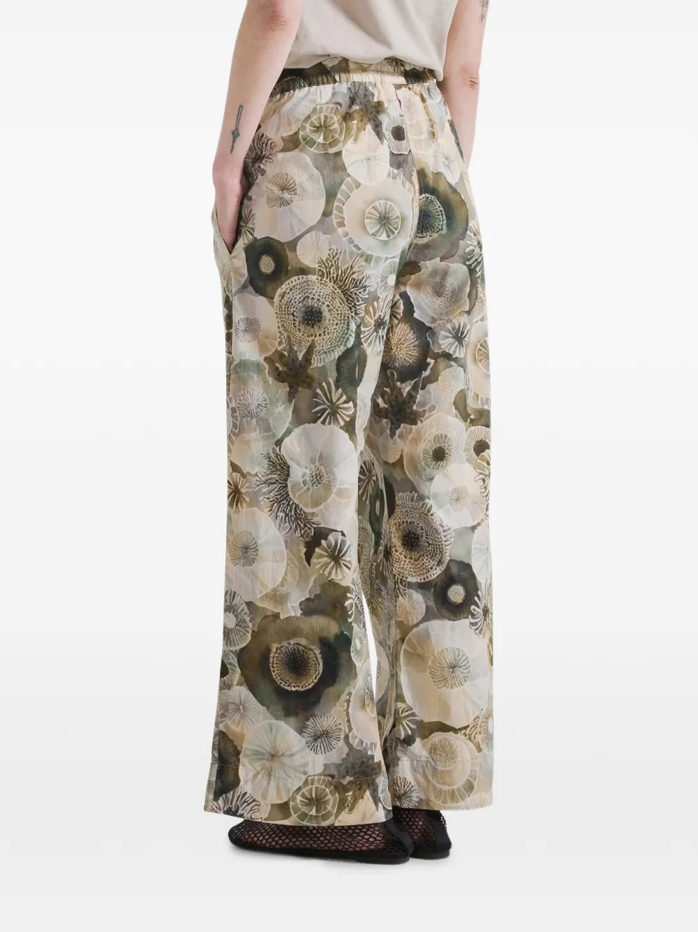 Deha Floral-print Trousers - Green 