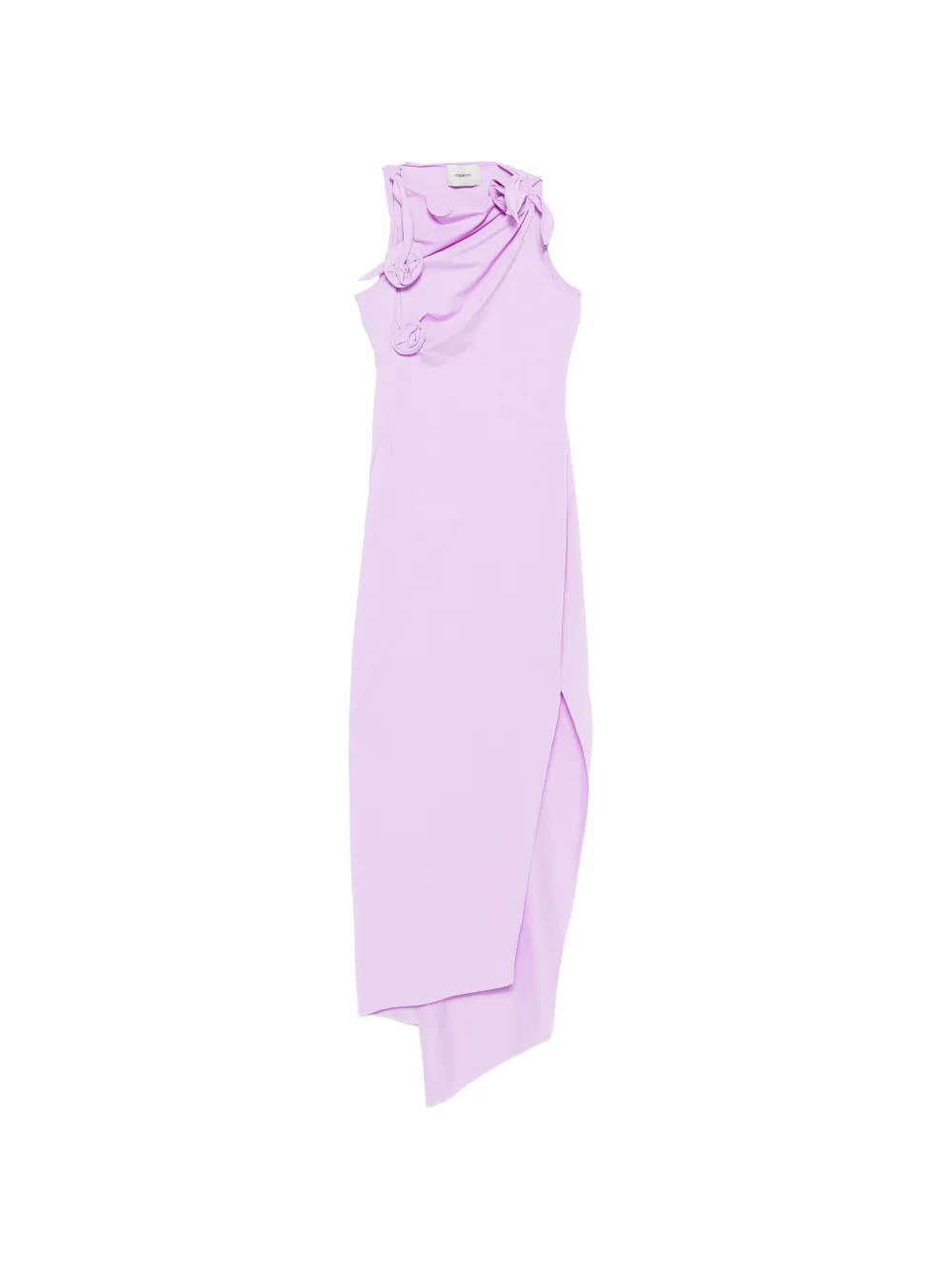 Coperni Flower knot-detail midi dress - Violett