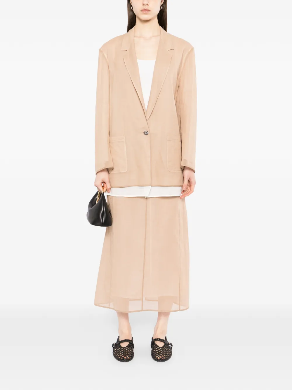  Yeareast Sheer Blazer - Neutrals 