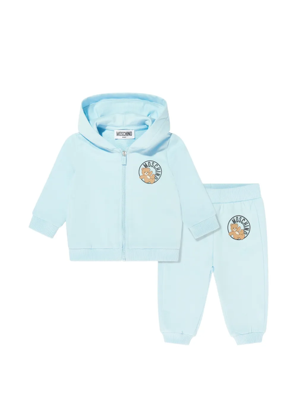 Moschino Kids bear-graphic tracksuit - Blu